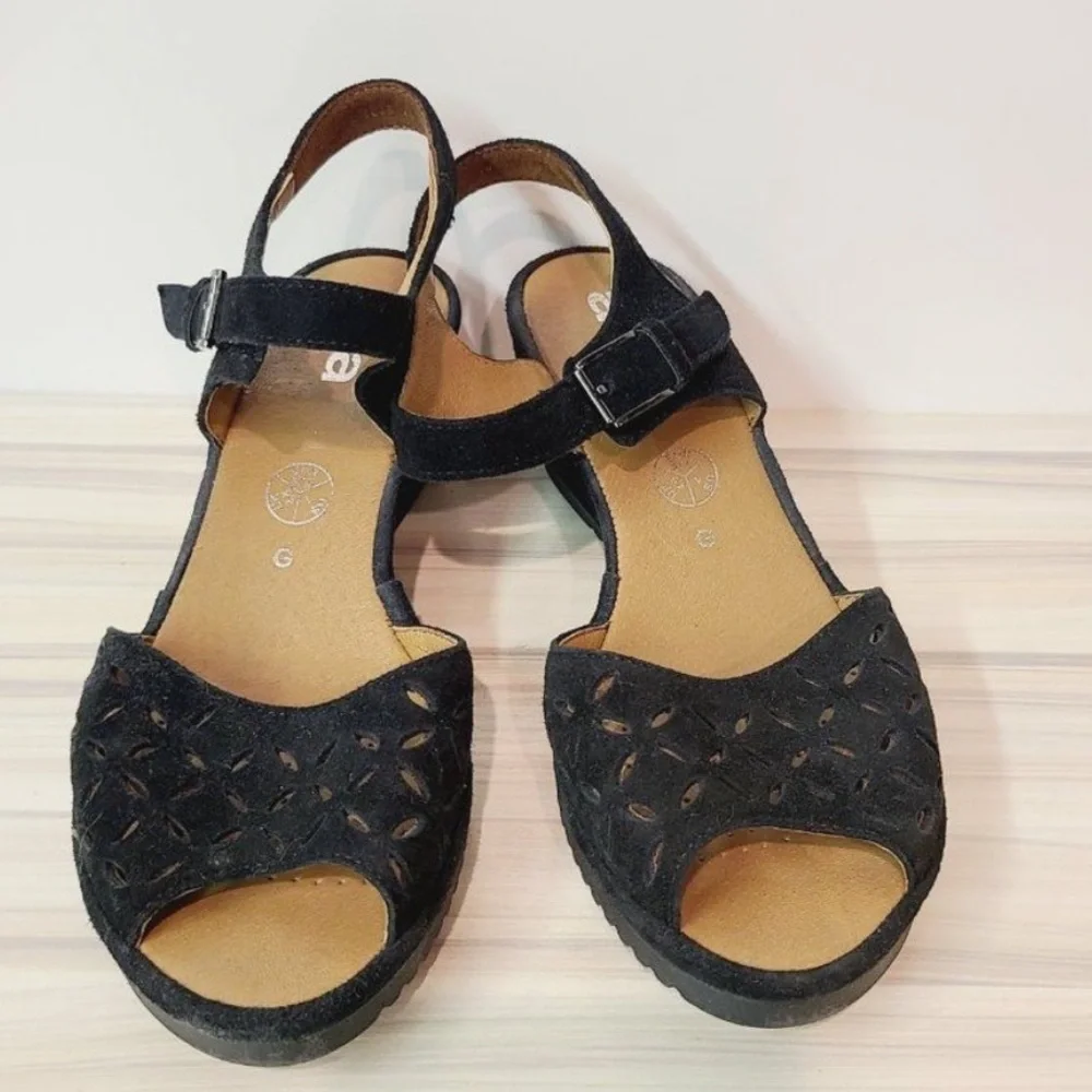 Ara black suede
